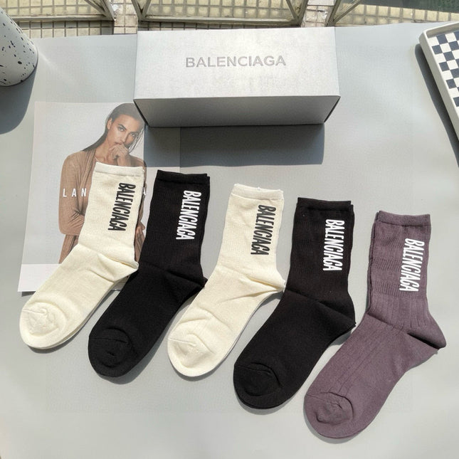 BALENCIAGA 26S CREW SOCKS 561313 (1 BOX)