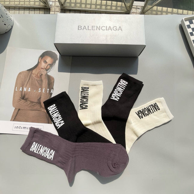 BALENCIAGA 26S CREW SOCKS 561313 (1 BOX)