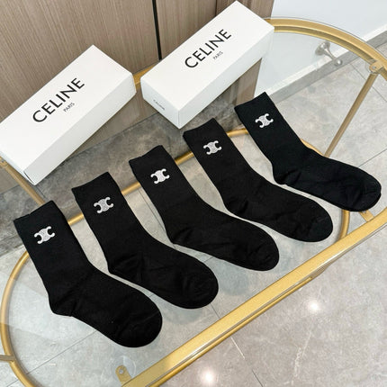 CELINE 26S CREW SOCKS 167002 (1 BOX)