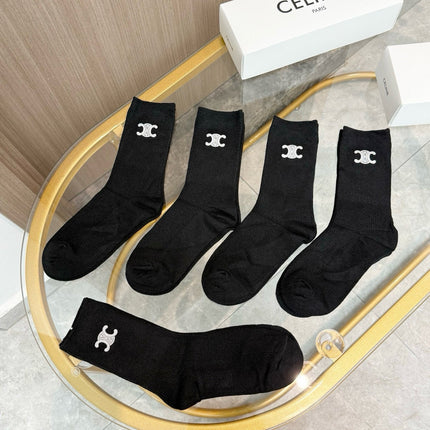 CELINE 26S CREW SOCKS 167002 (1 BOX)