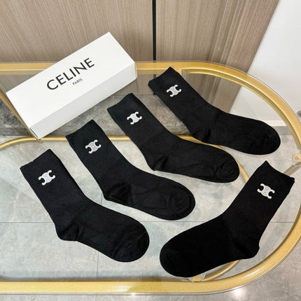 CELINE 26S CREW SOCKS 167002 (1 BOX)