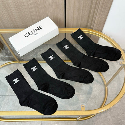 CELINE 26S CREW SOCKS 167002 (1 BOX)