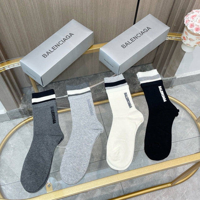 BALENCIAGA 26S CREW SOCKS 180845 (1 BOX)