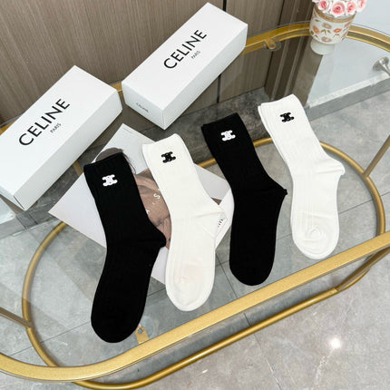 CELINE 26S CREW SOCKS 243665 (1 BOX)