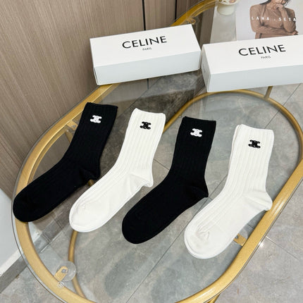 CELINE 26S CREW SOCKS 243665 (1 BOX)