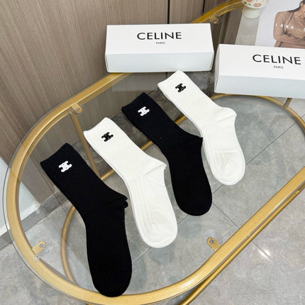 CELINE 26S CREW SOCKS 243665 (1 BOX)