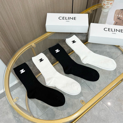 CELINE 26S CREW SOCKS 243665 (1 BOX)
