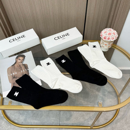 CELINE 26S CREW SOCKS 243665 (1 BOX)