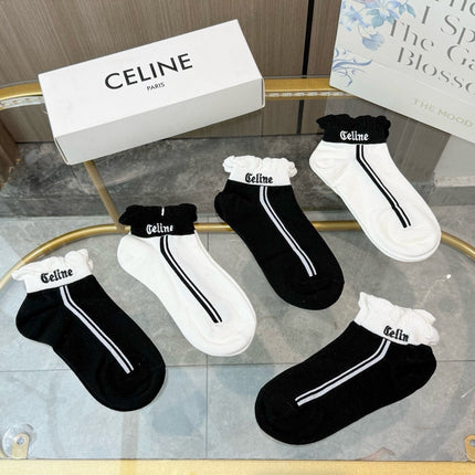CELINE 26S ANKLE SOCKS 247880 (1 BOX)