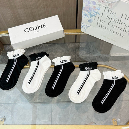 CELINE 26S ANKLE SOCKS 247880 (1 BOX)