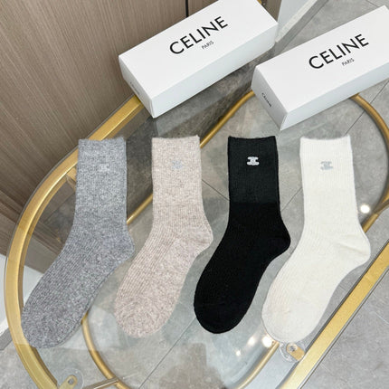 CELINE 26S CREW SOCKS 255128 (1 BOX)