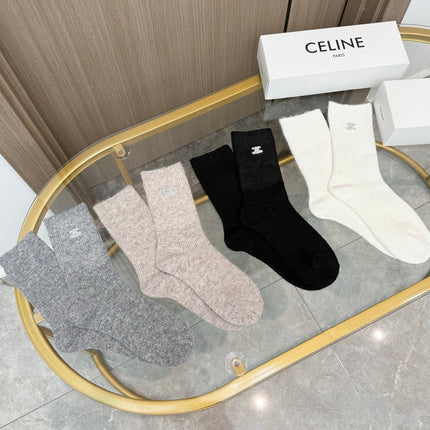 CELINE 26S CREW SOCKS 255128 (1 BOX)