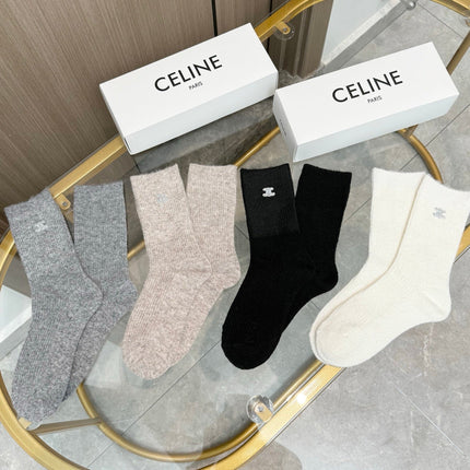CELINE 26S CREW SOCKS 255128 (1 BOX)