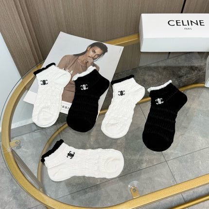 CELINE 26S ANKLE SOCKS 331081 (1 BOX)