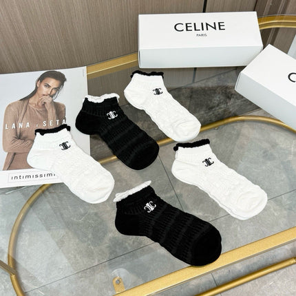 CELINE 26S ANKLE SOCKS 331081 (1 BOX)