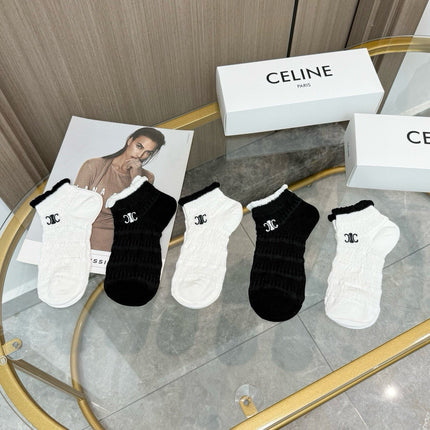 CELINE 26S ANKLE SOCKS 331081 (1 BOX)