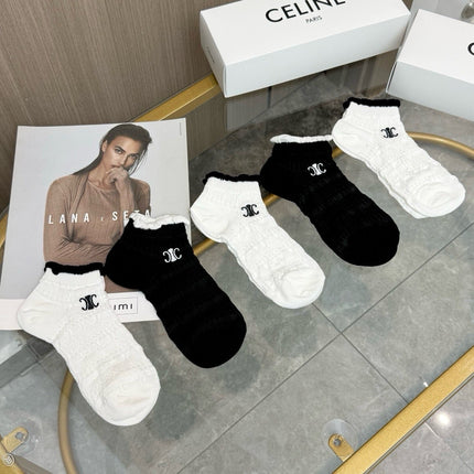 CELINE 26S ANKLE SOCKS 331081 (1 BOX)