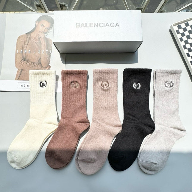 BALENCIAGA 26S CREW SOCKS 342050 (1 BOX)