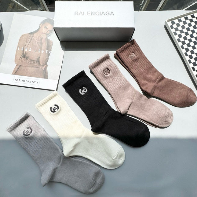 BALENCIAGA 26S CREW SOCKS 342050 (1 BOX)