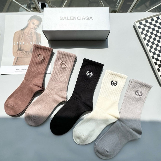 BALENCIAGA 26S CREW SOCKS 342050 (1 BOX)
