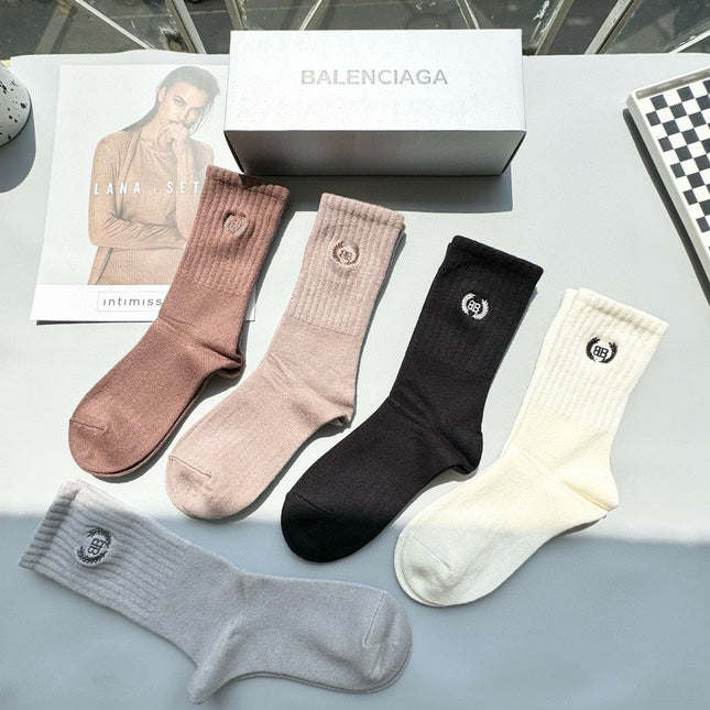 BALENCIAGA 26S CREW SOCKS 342050 (1 BOX)
