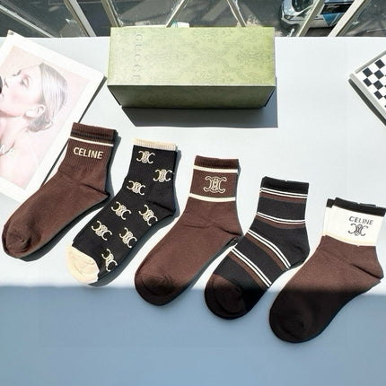 CELINE 26S ANKLE SOCKS 342054 (1 BOX)