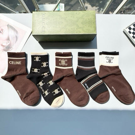 CELINE 26S ANKLE SOCKS 342054 (1 BOX)
