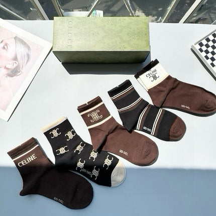 CELINE 26S ANKLE SOCKS 342054 (1 BOX)