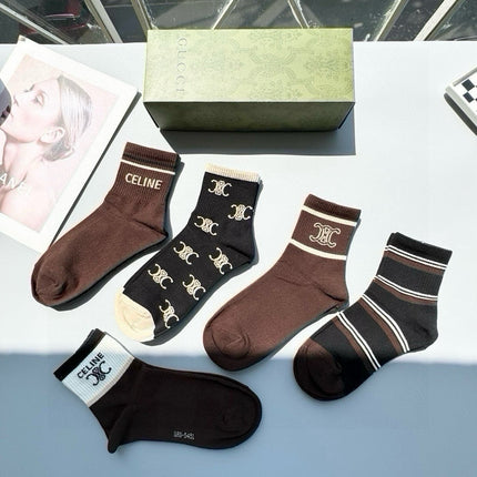 CELINE 26S ANKLE SOCKS 342054 (1 BOX)