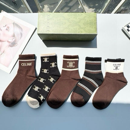 CELINE 26S ANKLE SOCKS 342054 (1 BOX)