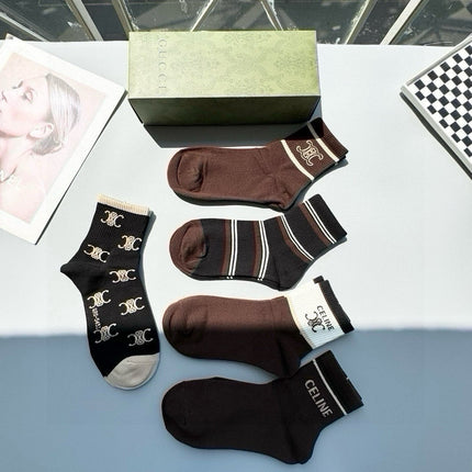 CELINE 26S ANKLE SOCKS 342054 (1 BOX)