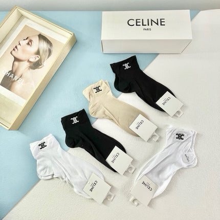 CELINE 26S ANKLE SOCKS 348484 (1 BOX)