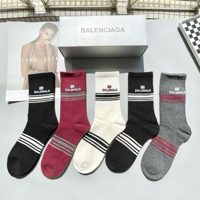 BALENCIAGA 26S CREW SOCKS 392014 (1 BOX)