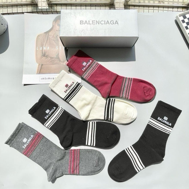 BALENCIAGA 26S CREW SOCKS 392014 (1 BOX)