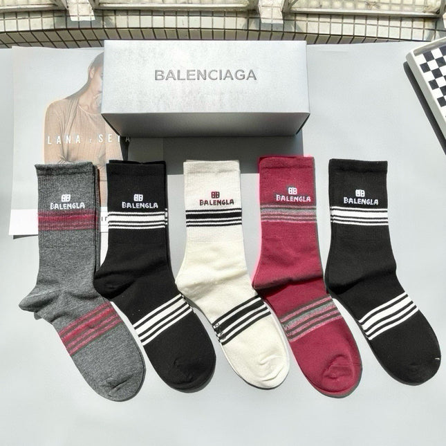 BALENCIAGA 26S CREW SOCKS 392014 (1 BOX)
