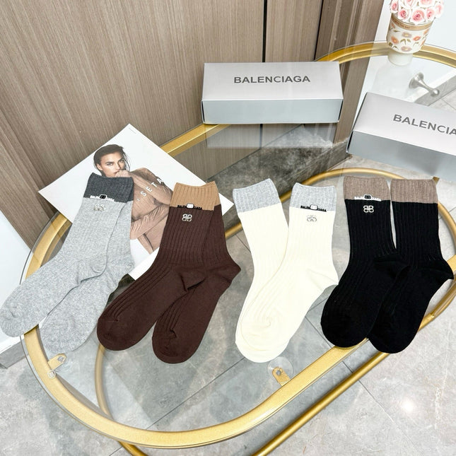 BALENCIAGA 26S CREW SOCKS 423057 (1 BOX)