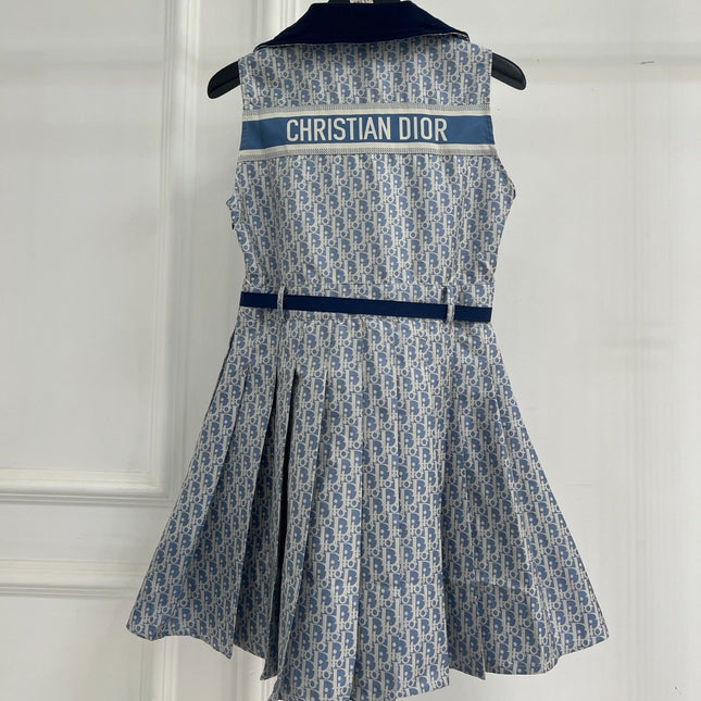 DIOR 26S SLEEVELESS FIT-AND-FLARE DRESS 1420