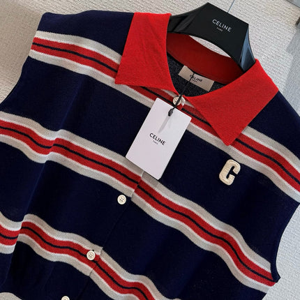CELINE 26S SLEEVELESS POLO TOP 393