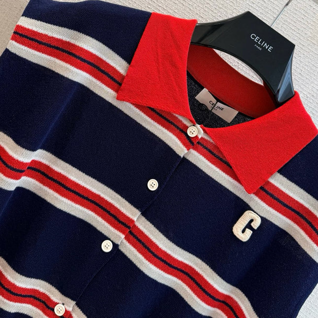 CELINE 26S SLEEVELESS POLO TOP 393
