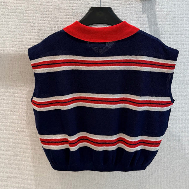 CELINE 26S SLEEVELESS POLO TOP 393