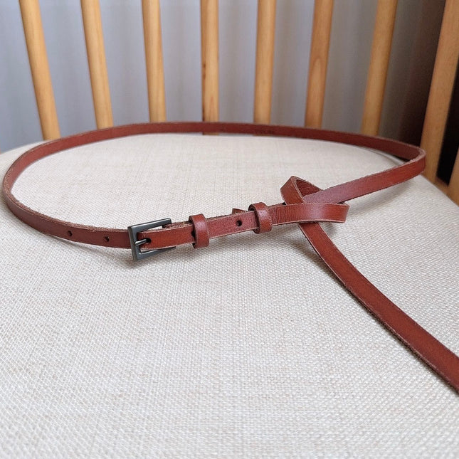PRADA 26S BELT 10 MM IN BROWN CALFSKIN 661491