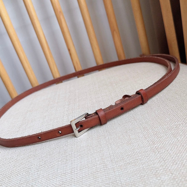 PRADA 26S BELT 10 MM IN BROWN CALFSKIN 661493