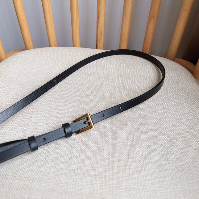 PRADA 25S BELT 10 MM IN BLACK CALFSKIN 598372
