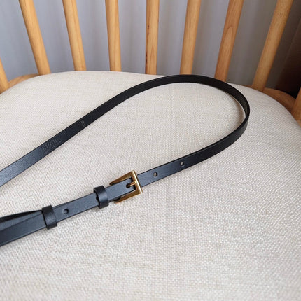 PRADA 26S BELT 10 MM IN BLACK CALFSKIN 661495