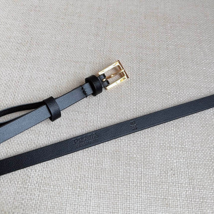 PRADA 26S BELT 10 MM IN BLACK CALFSKIN 661495