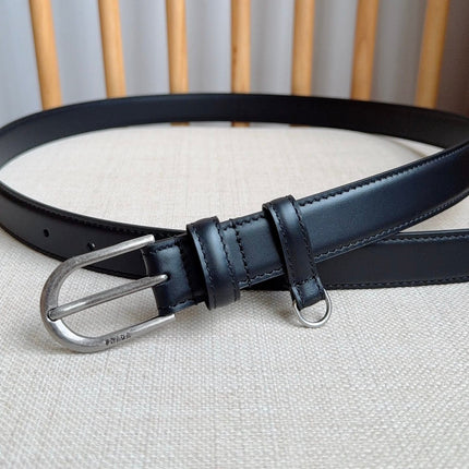 PRADA 26S BELT 25 MM IN BLACK CALFSKIN 658537