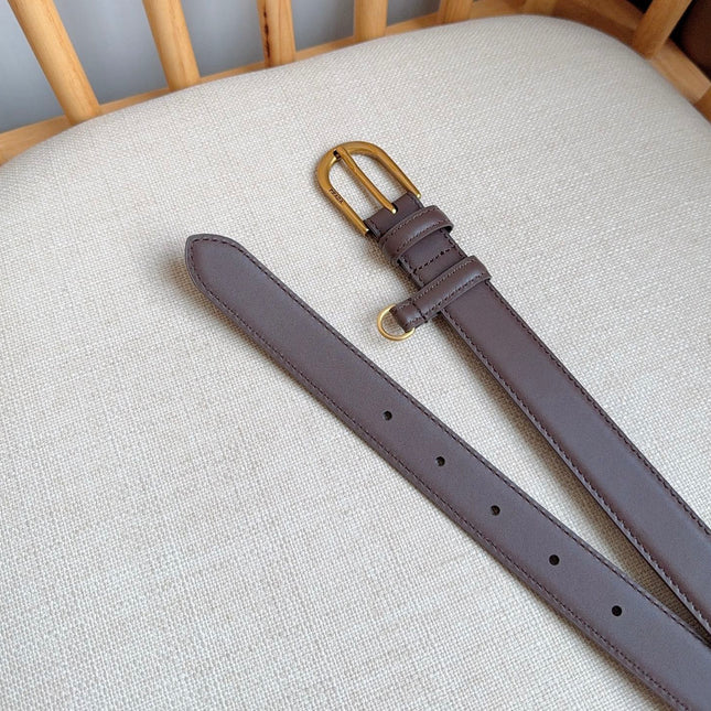 PRADA 26S BELT 25 MM IN BROWN CALFSKIN 658540