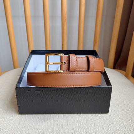 PRADA 26S BELT 25 MM IN BROWN CALFSKIN 658569