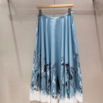 DIOR 26S MIDI A-LINE SKIRT 1408