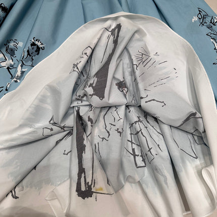 DIOR 26S MIDI A-LINE SKIRT 1408